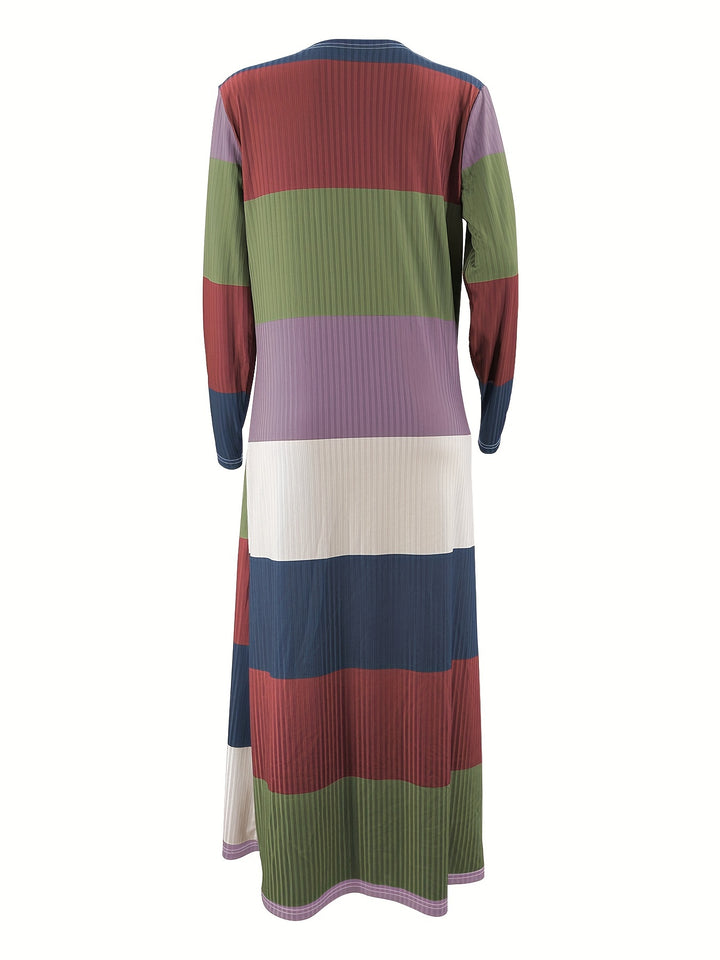 Delilah - 2delige Stripes & Ribbon Dress
