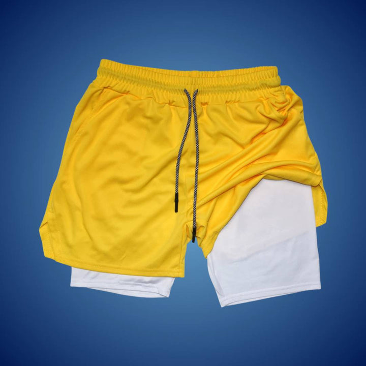 Heren sportshort | Ademend en flexibel ontwerp | Bewegingsvrijheid tijdens training | Met veilige zakken