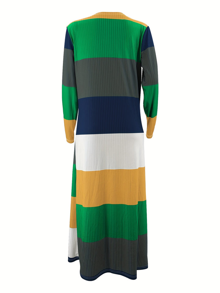 Delilah - 2delige Stripes & Ribbon Dress