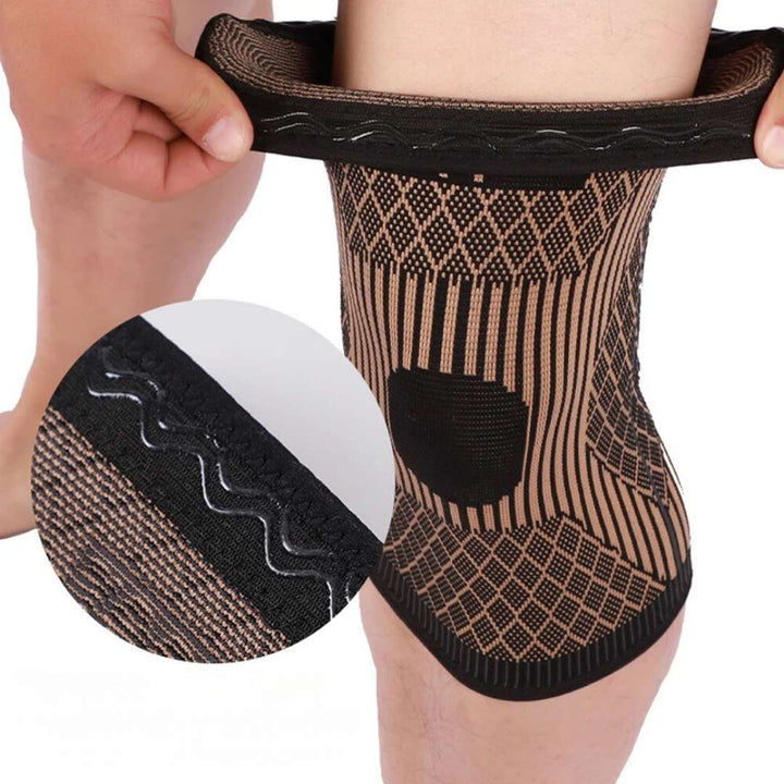 Kniecompressiemouw | Ondersteunend comfort | Dagelijks gebruik & sport | Flexibele pasvorm