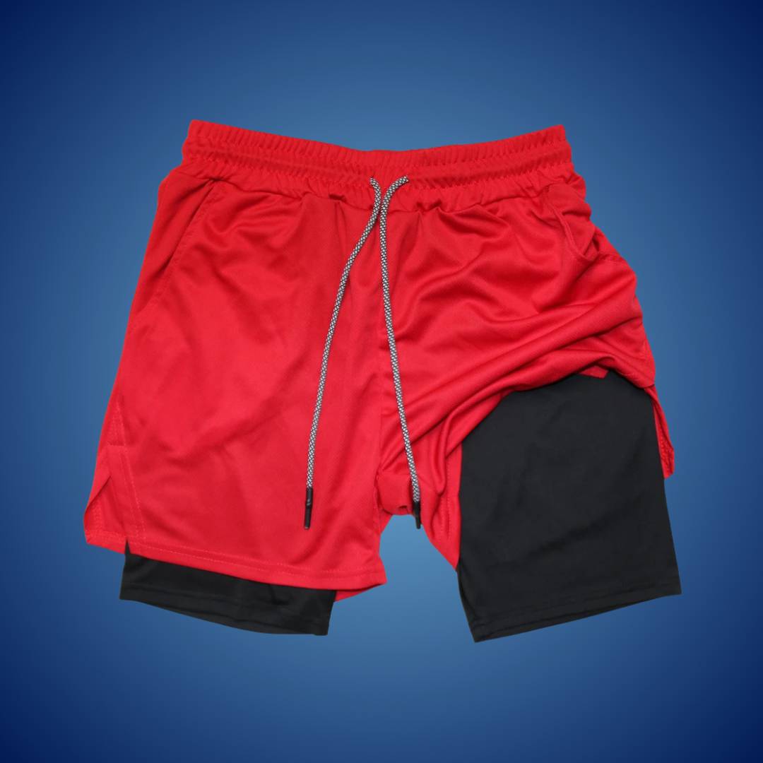 Heren sportshort | Ademend en flexibel ontwerp | Bewegingsvrijheid tijdens training | Met veilige zakken