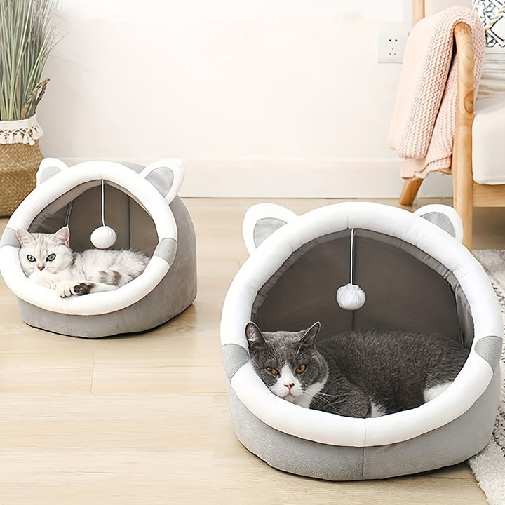 Petly - Warm kattenmand met speeltje