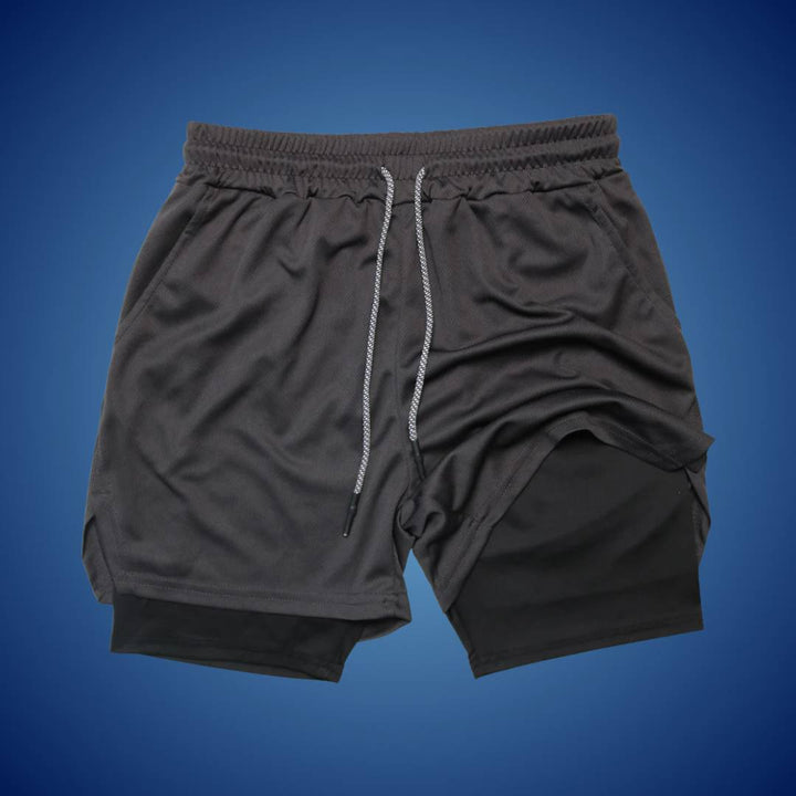 Heren sportshort | Ademend en flexibel ontwerp | Bewegingsvrijheid tijdens training | Met veilige zakken