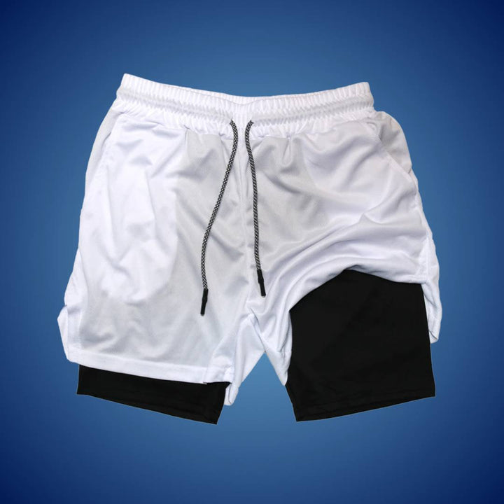 Heren sportshort | Ademend en flexibel ontwerp | Bewegingsvrijheid tijdens training | Met veilige zakken