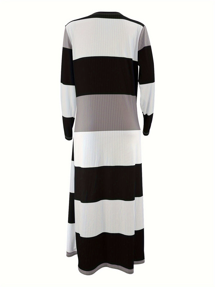 Delilah - 2delige Stripes & Ribbon Dress
