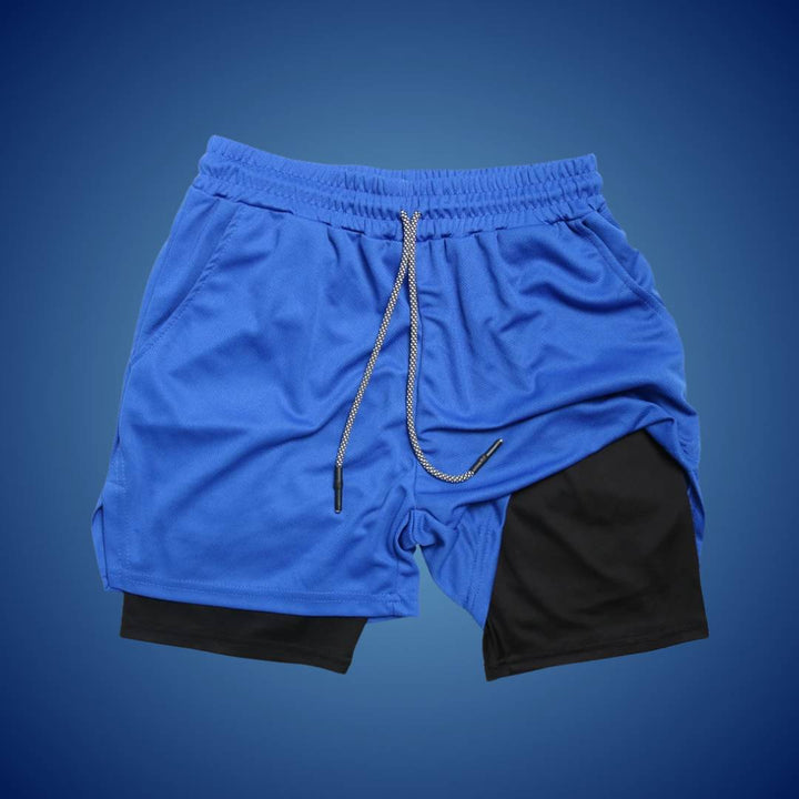 Heren sportshort | Ademend en flexibel ontwerp | Bewegingsvrijheid tijdens training | Met veilige zakken