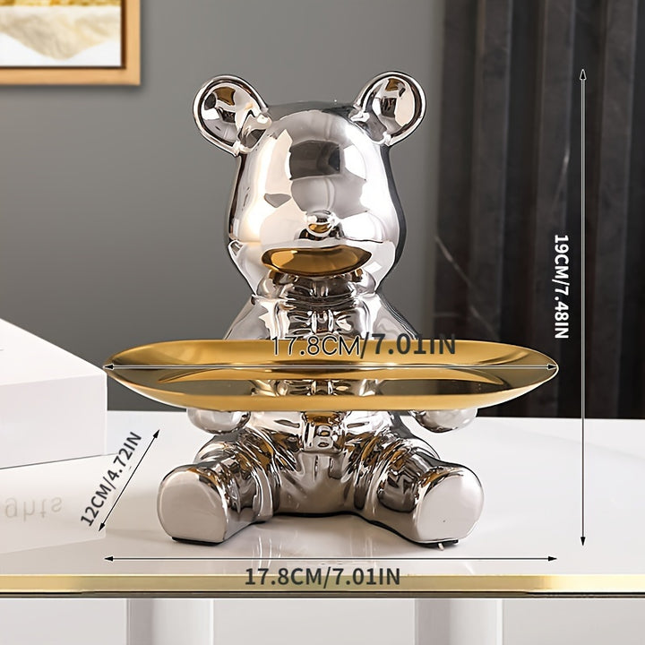 Nize Living - Gold & Silver Bear Sleutelhouder