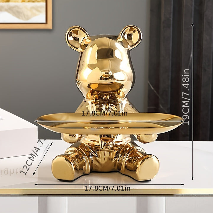 Nize Living - Gold & Silver Bear Sleutelhouder
