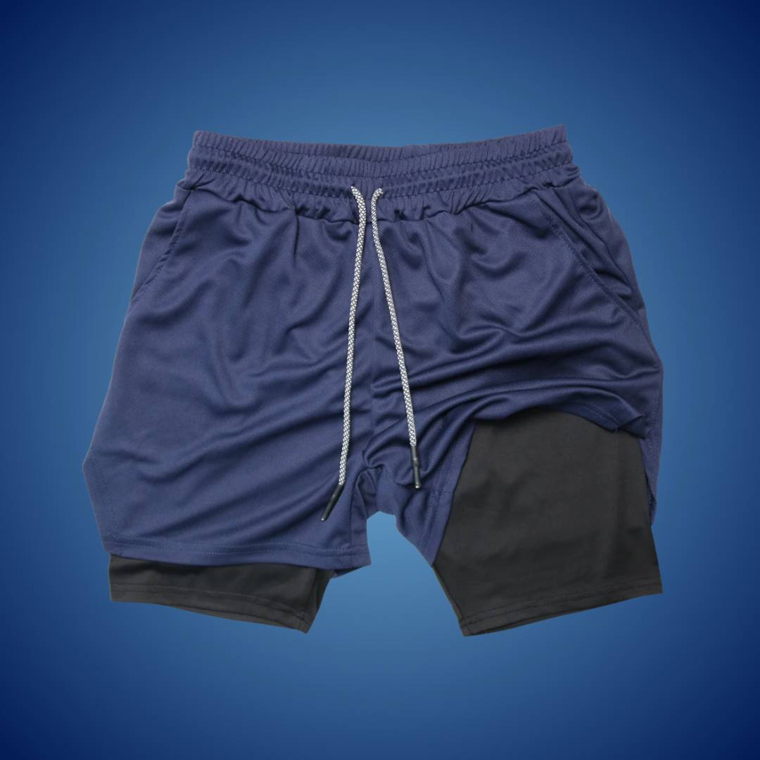 Heren sportshort | Ademend en flexibel ontwerp | Bewegingsvrijheid tijdens training | Met veilige zakken
