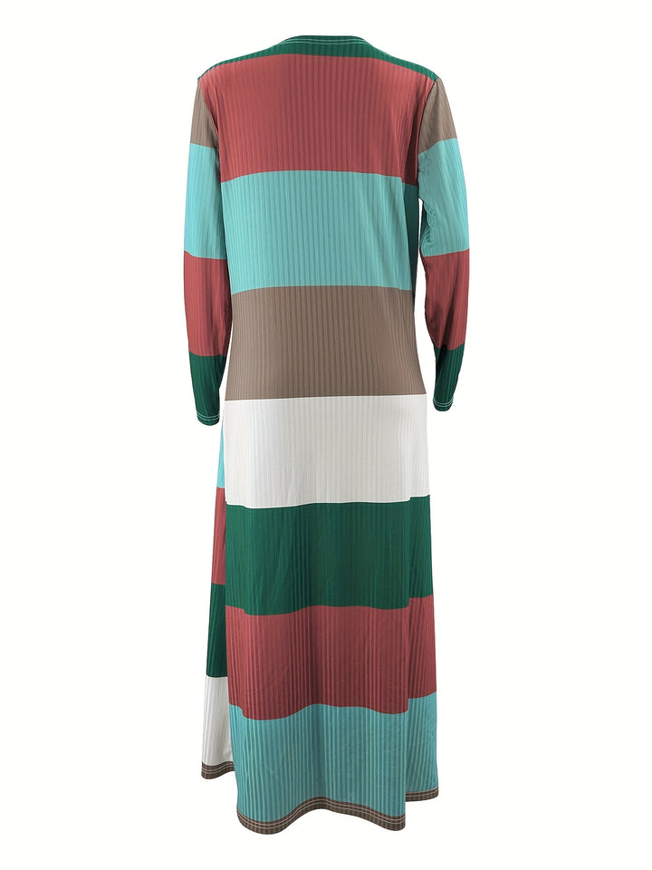 Delilah - 2delige Stripes & Ribbon Dress