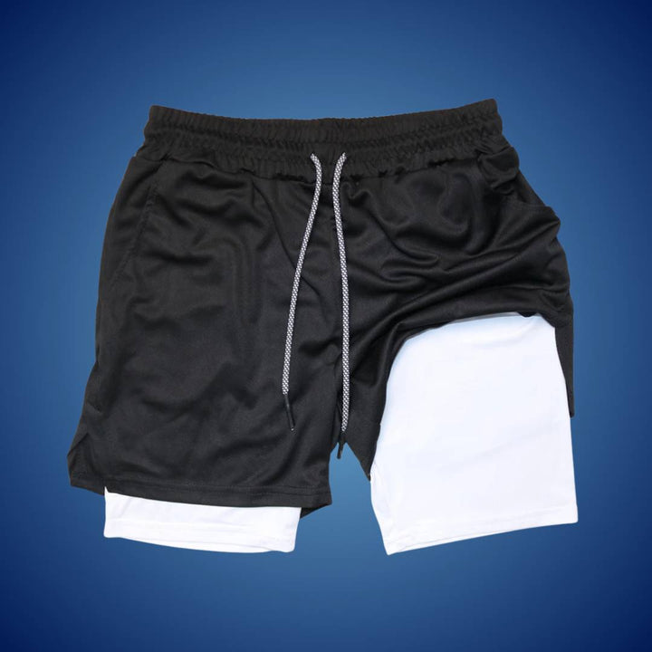 Heren sportshort | Ademend en flexibel ontwerp | Bewegingsvrijheid tijdens training | Met veilige zakken