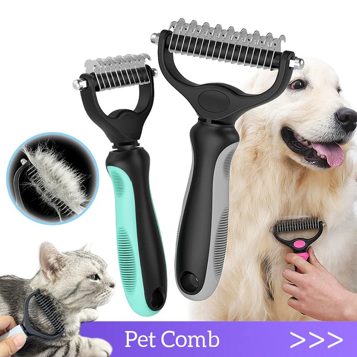 Petly - FurCare - 2-in-1 kat/hond verzorgingskam