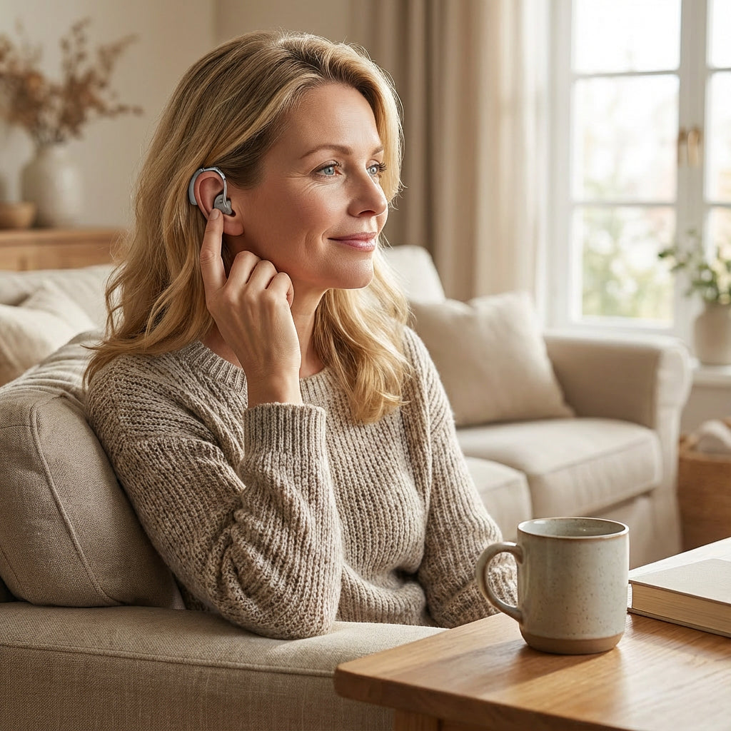 Geluidsversterkend Oorapparaat met Oplaadfunctie | Dagelijks Comfort | Discreet en Gebruiksvriendelijk | Rustige Luisterervaring