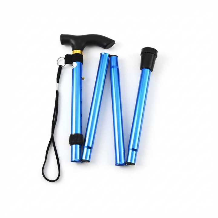 Opvouwbare Wandelstok met Verstelbare Hoogte | Biedt stabiele ondersteuning | Voor dagelijks en onderweg gebruik | Licht en betrouwbaar