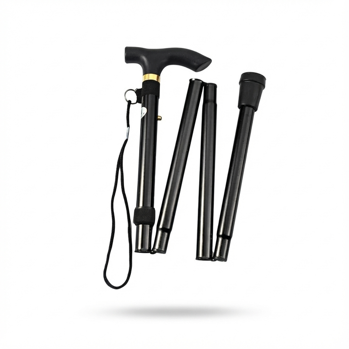 Opvouwbare Wandelstok met Verstelbare Hoogte | Biedt stabiele ondersteuning | Voor dagelijks en onderweg gebruik | Licht en betrouwbaar