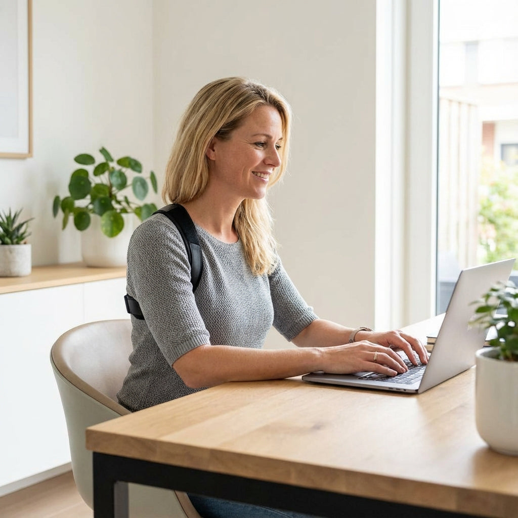 Rugcorrector met Verstelbare Schouderbanden | Dagelijks Comfort | Bewuste Houding | Discreet Onder Kleding