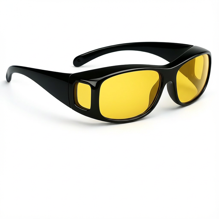 Nachtbril met Gele Contrastlenzen | Vermindert verblinding | Voor rijden bij weinig licht | Rust en focus onderweg