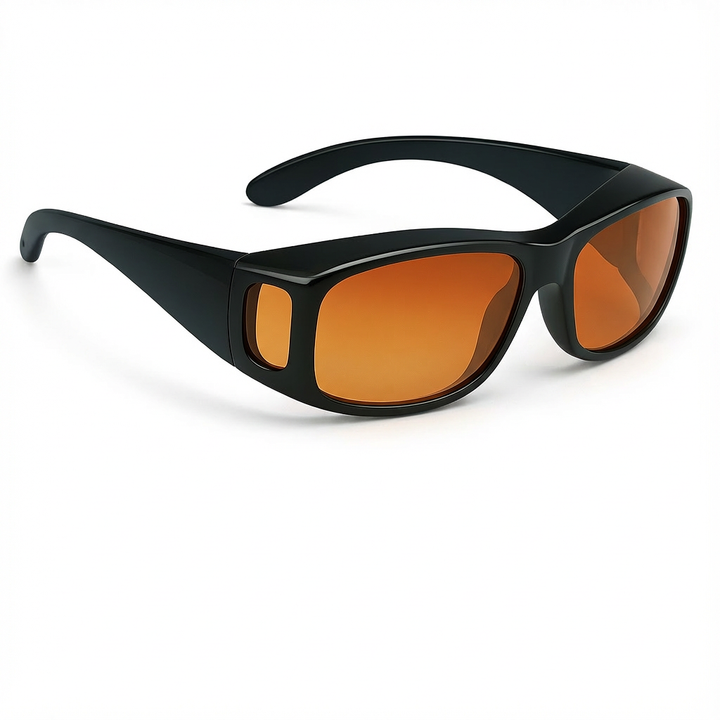 Nachtbril met Gele Contrastlenzen | Vermindert verblinding | Voor rijden bij weinig licht | Rust en focus onderweg