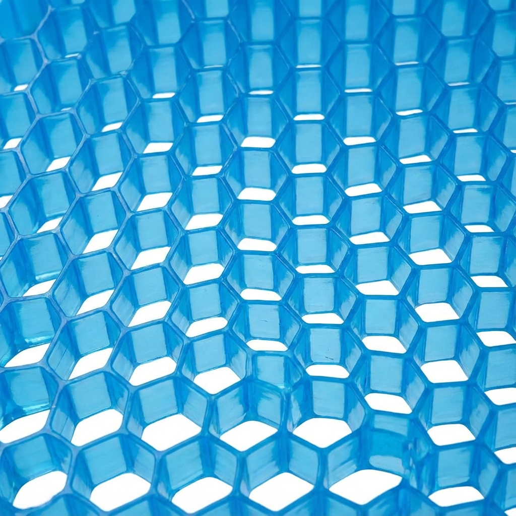 Gel Zitkussen | Ademend Honingraat Ontwerp | Dagelijks Zitcomfort | Voor Thuis en Onderweg