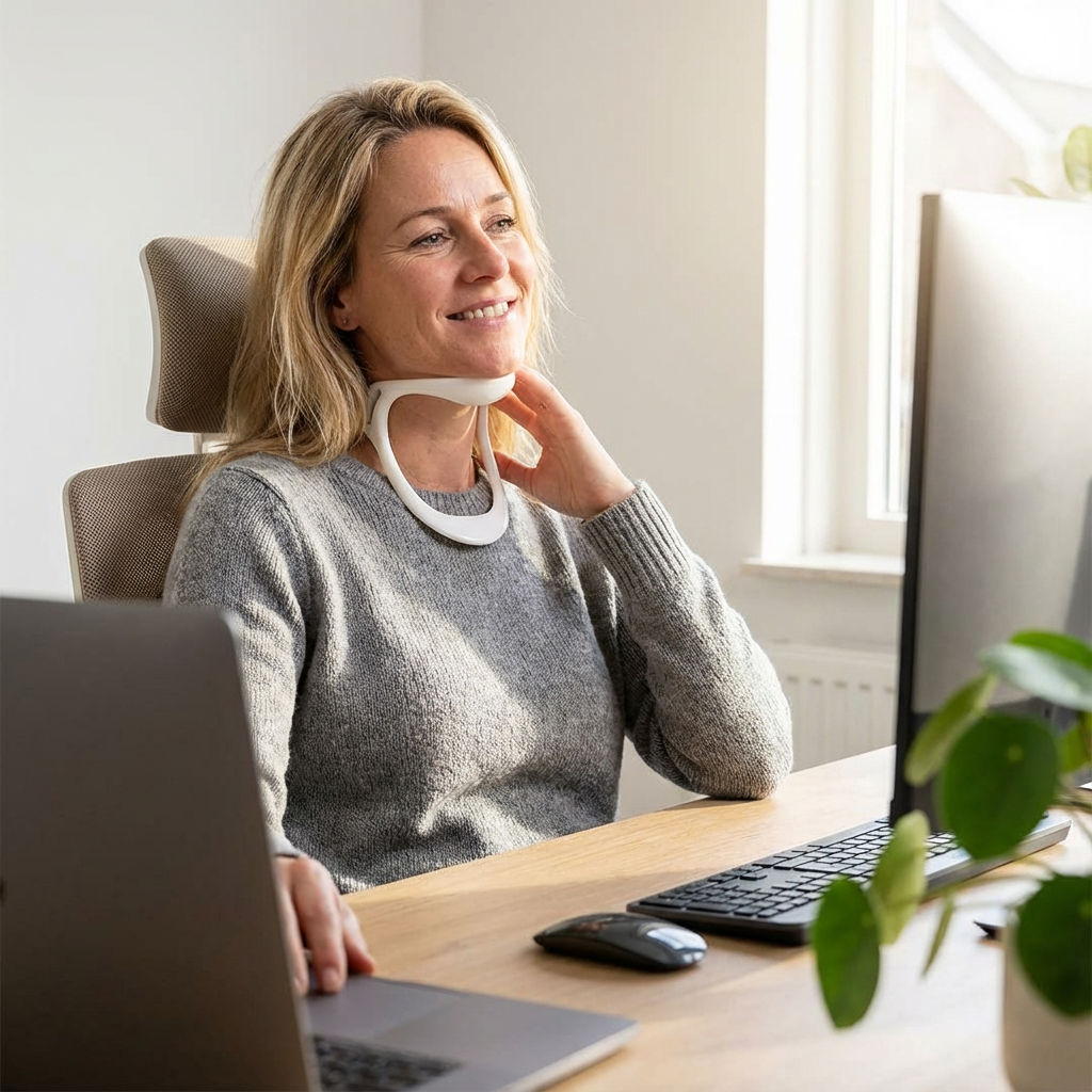 Houdingsondersteunende Nekband met Ergonomische Vorm | Stimuleert een rechte houding | Voor dagelijks gebruik | Licht en comfortabel