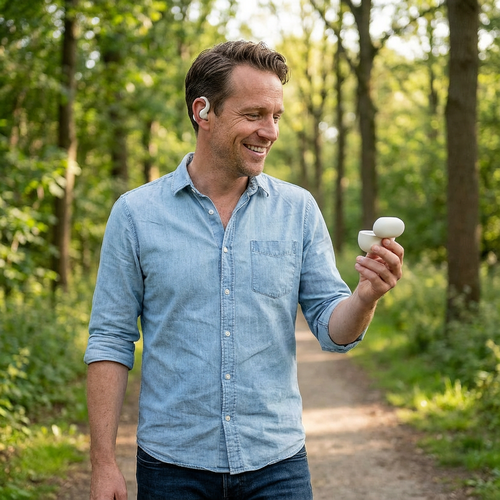 Draadloze Open-Ear Oordopjes met Comfort Pasvorm | Dagelijks Luistercomfort | Vrije Beweging | Licht en Discreet