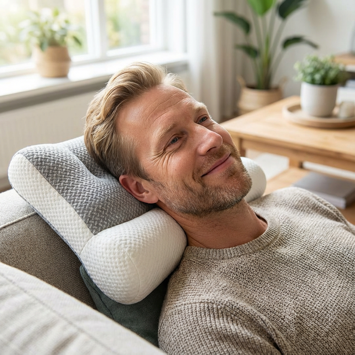 Ergonomisch Slaapkussen met Contourvorm | Ondersteunt een rustige slaaphouding | Voor elke slaappositie | Dagelijks comfort