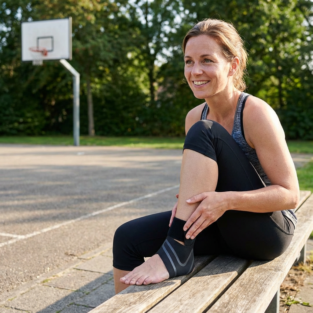 Verstelbare Enkelband met Elastische Wikkeling | Dagelijks Comfort | Stabiliteit bij Bewegen | Licht en Ademend