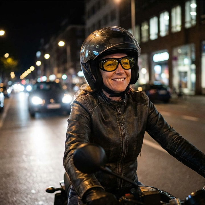 Nachtbril met Gele Contrastlenzen | Vermindert verblinding | Voor rijden bij weinig licht | Rust en focus onderweg