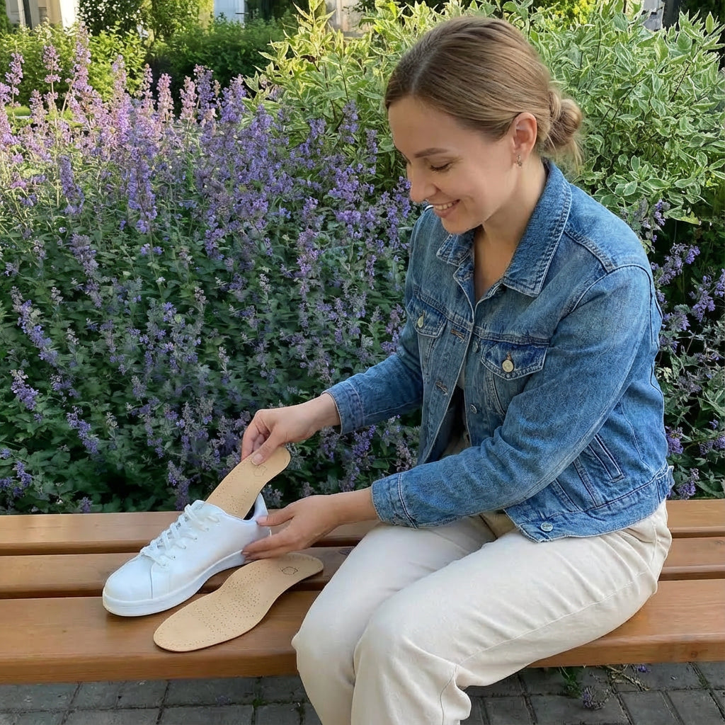 Lederen Inlegzolen met Voetboogondersteuning | Dagelijks Comfort | Ademend Ontwerp