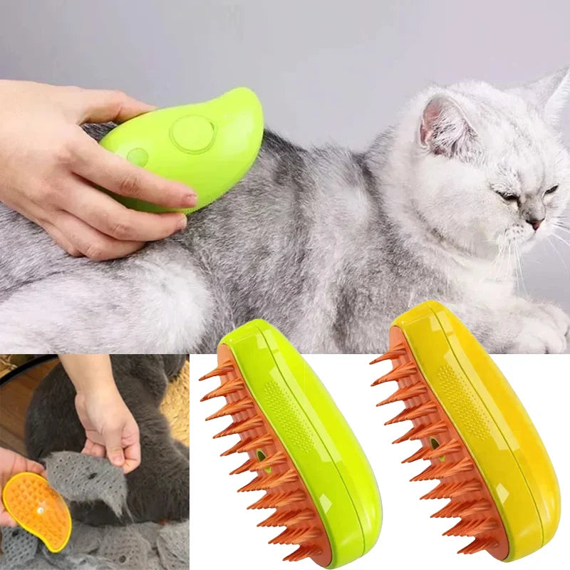 Petly - elektrische kattenstoomborstel met water spray