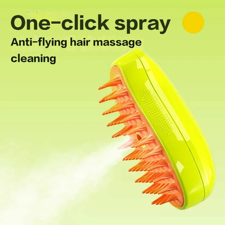Petly - elektrische kattenstoomborstel met water spray