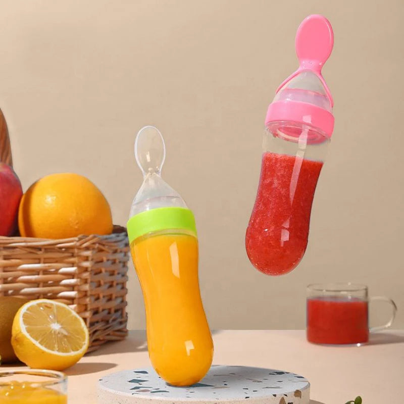 SqueezeSpoon | Handige voeder fles