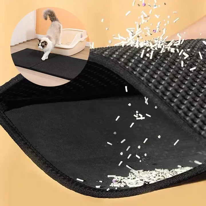 Petly - Waterdichte dubbellaagse kattenbak mat