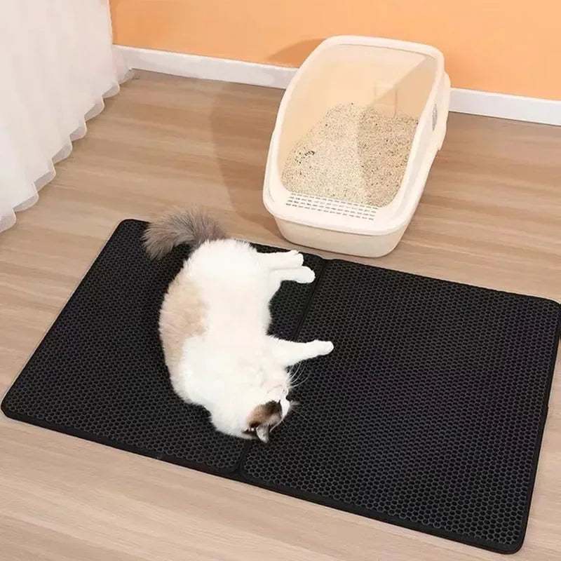 Petly - Waterdichte dubbellaagse kattenbak mat