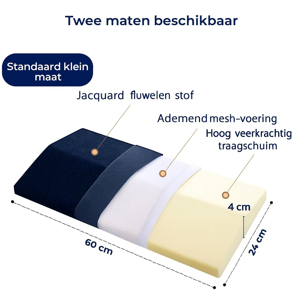Lendesteunkussen | Zachte ondersteuning | Ontspannen nachtrust | Comfortabel voor dagelijks gebruik