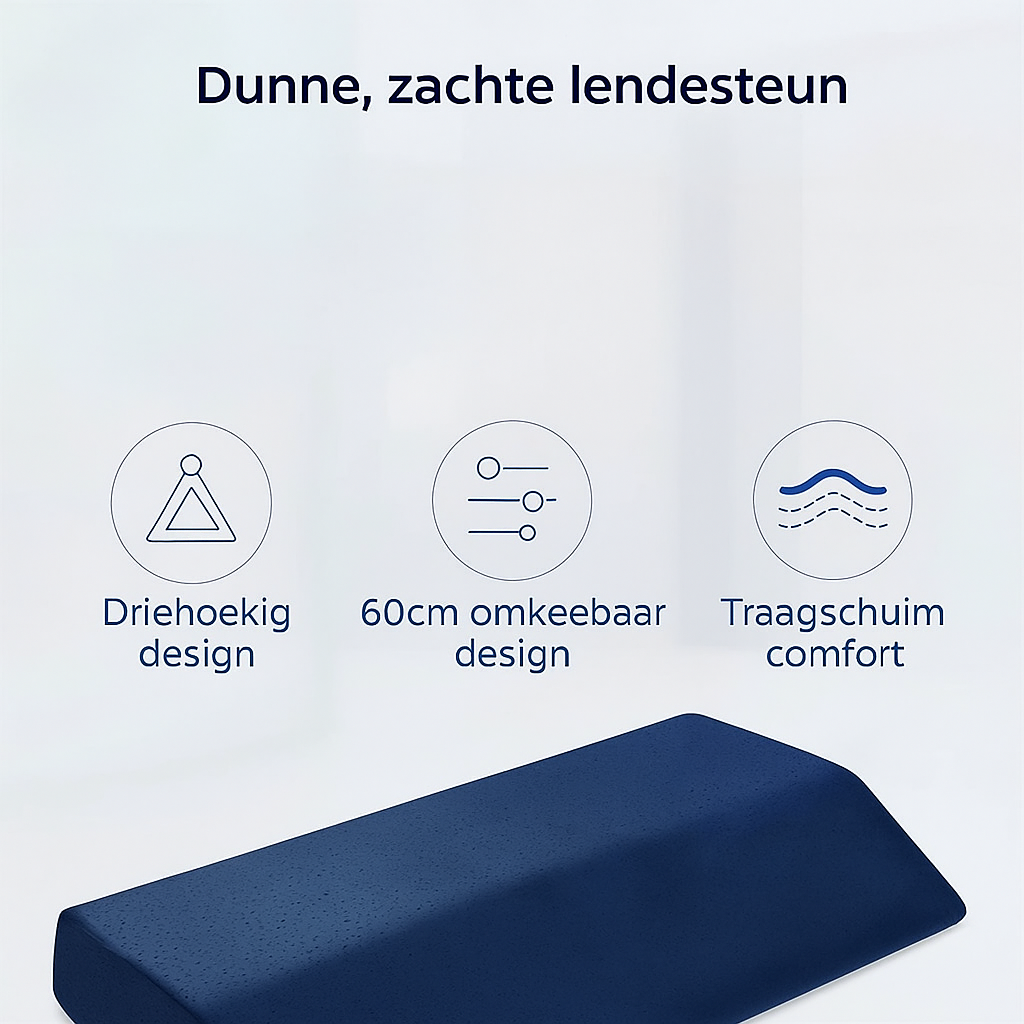 Lendesteunkussen | Zachte ondersteuning | Ontspannen nachtrust | Comfortabel voor dagelijks gebruik