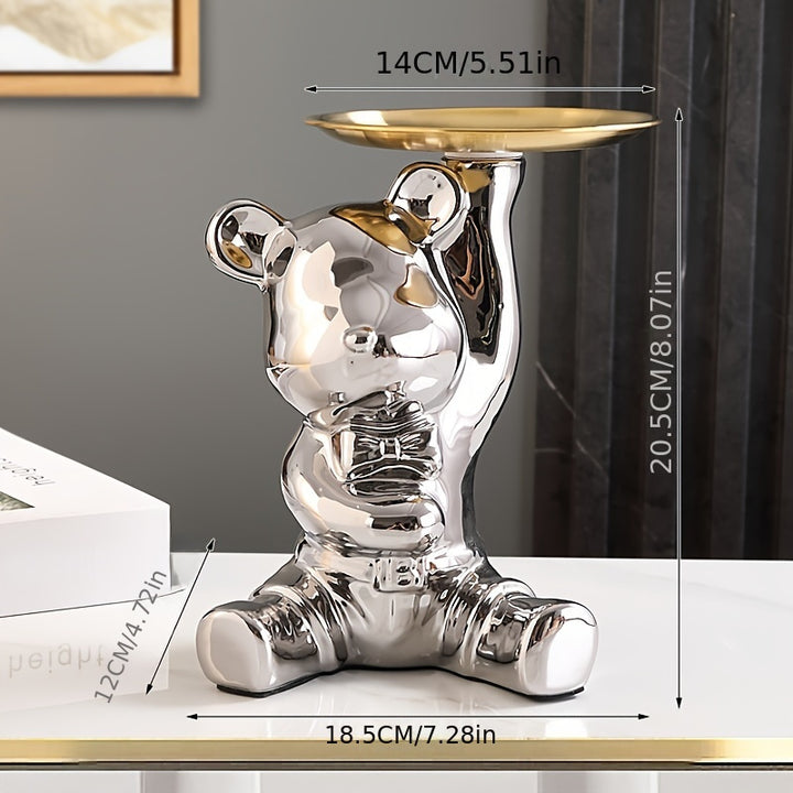 Nize Living - Gold & Silver Bear Sleutelhouder