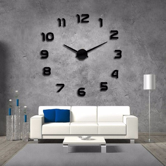 Luxy - Grote moderne 3D wandklok
